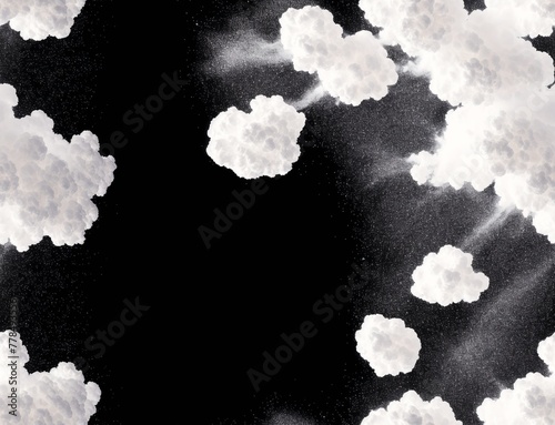 A cloudy sky with clouds floating in the air. - seamless and tileable