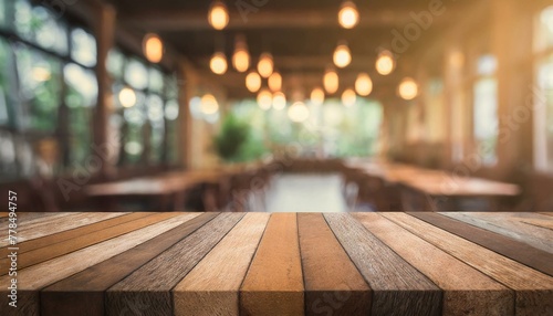 Savoring Memories: Vintage Toned Table in a Restaurant Scene