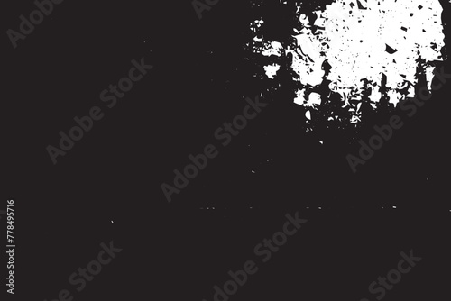 Monochromatic grunge texture, black concrete, stone, and abstract elements, shapes and slate. Charcoal splashes, dot work grain, and circular lines add artistic flair. Halftone, vector, fabric, spiral