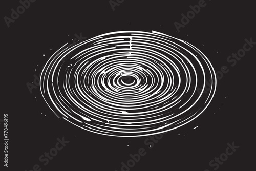 Monochromatic grunge texture, black concrete, stone, and abstract elements, shapes and slate. Charcoal splashes, dot work grain, and circular lines add artistic flair. Halftone, vector, fabric, spiral
