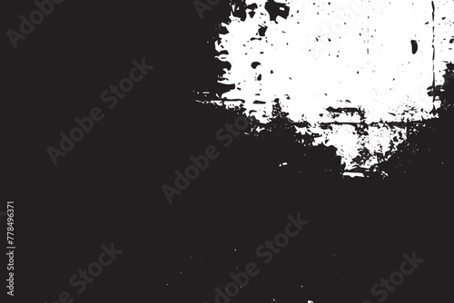 Monochromatic grunge texture, black concrete, stone, and abstract elements, shapes and slate. Charcoal splashes, dot work grain, and circular lines add artistic flair. Halftone, vector, fabric, spiral