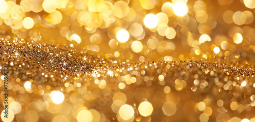 A gold glitter texture, with thousands of tiny flecks catching the light in a dazzling display of sparkle and shine. 32k, full ultra HD, high resolution