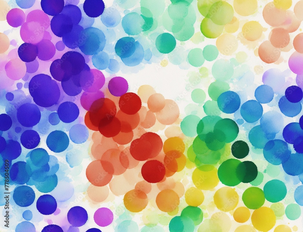 A colorful, abstract background with circles of different sizes and colors. - seamless and tileable A colorful, abstract background with circles of different sizes and colors. - seamless and tileable