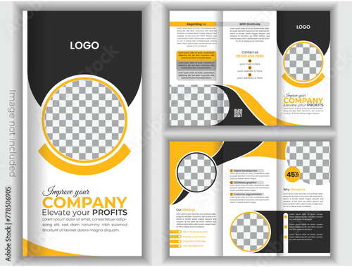 Business Overview Corporate Trifold Brochure