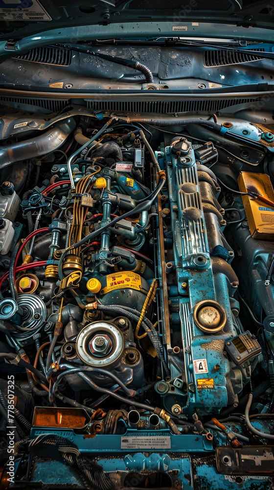 Dedicated Mechanic in Action: The Intricate Art of Automobile Maintenance 