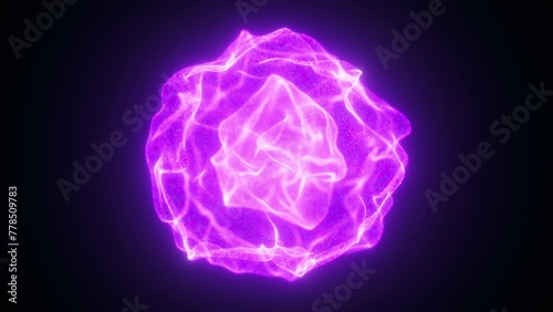 Abstract Energy ball. Computer generated 3d render