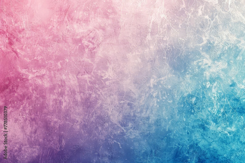 Pastel pink and blue gradient background with grainy noise texture, empty space for text, grungy abstract wallpaper