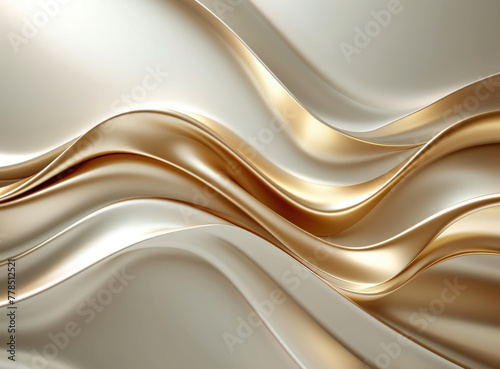 Abstract golden wavy background