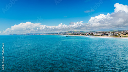 Very Wide Shot of the San Clemente Coast with Pier photo