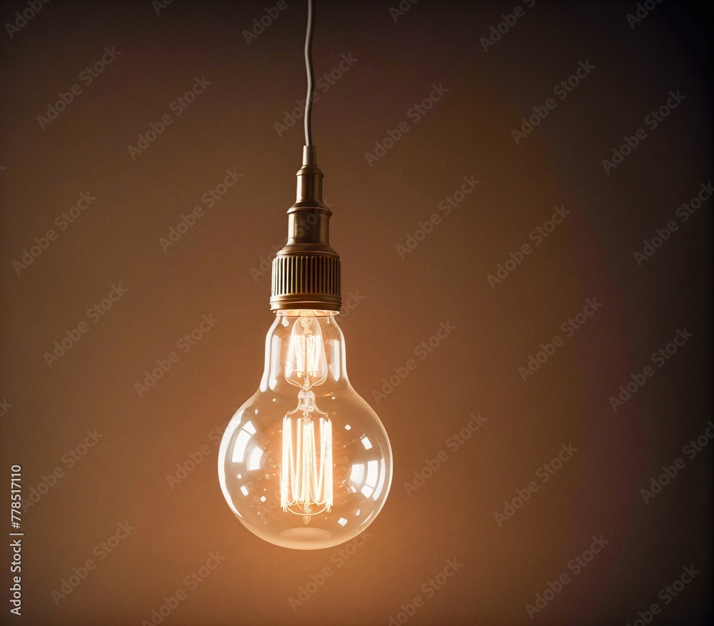 A light bulb hanging from the ceiling with a cord attached to it. A light bulb hanging from the ceiling with a cord attached to it.