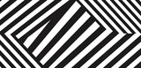 Craft an optical illusion using intersecting diagonal stripes