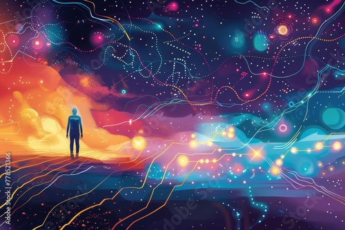 Exploring the Vast and Mysterious Universe of Data Science, Concept Illustration