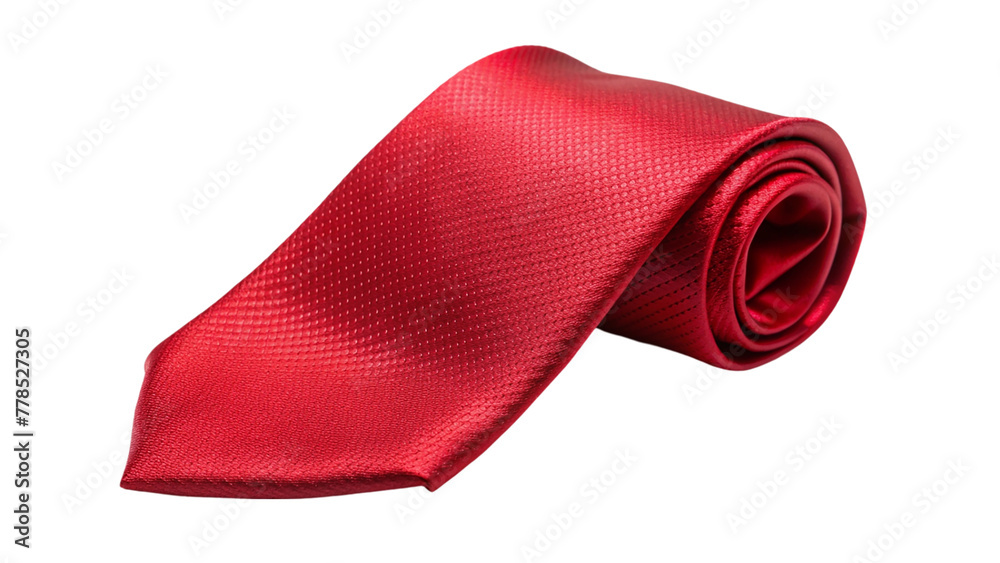 Rolled red tie isolated on transparent background. Rolled red tie isolated on transparent background.