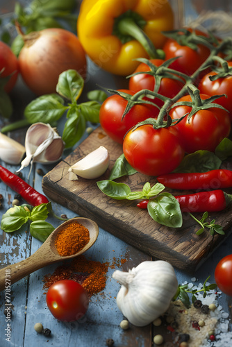 Preparation of Fresh, Healthy Ingredients for Favourite Recipes