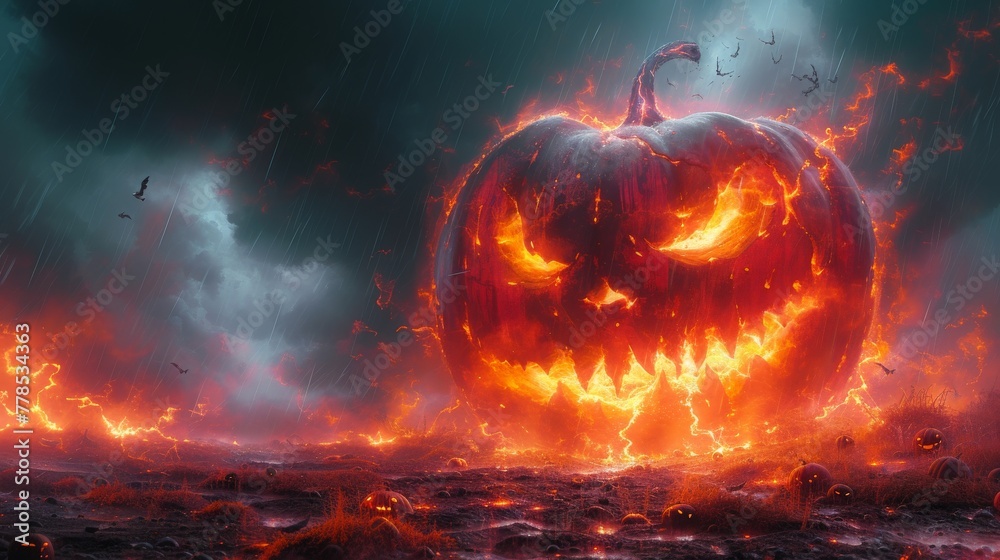 Naklejka premium Infernal Harvest