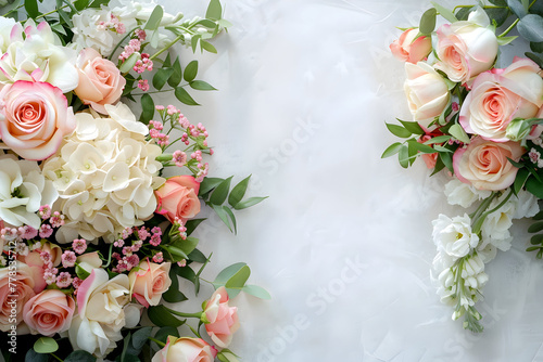 wedding flowers on a plain background