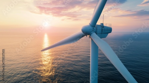 Wind turbine energy windmill power generator wallpaper background