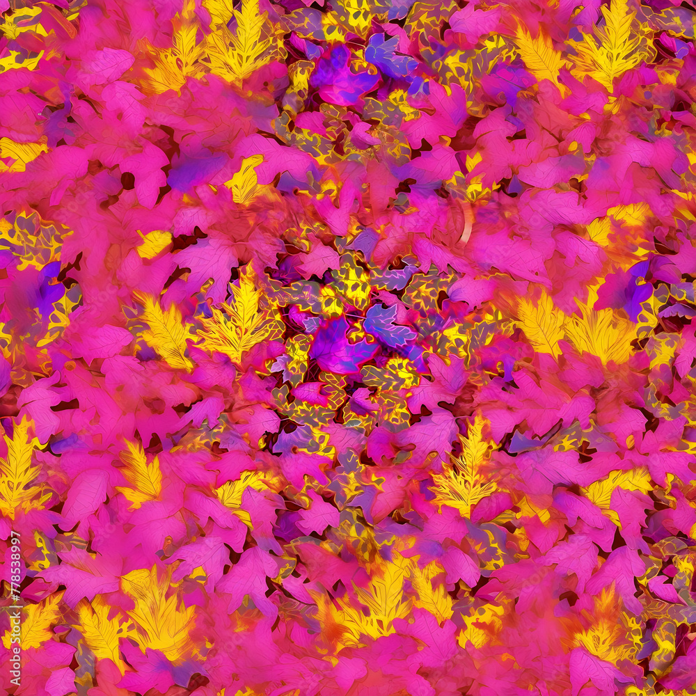 autumn leaves on the ground       Ai generative