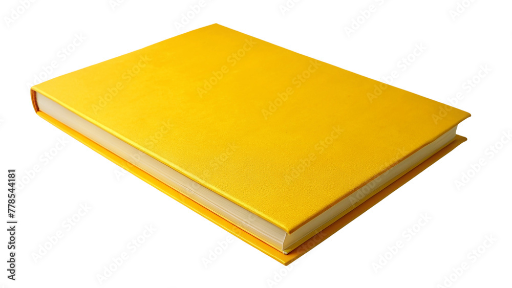 Blank yellow book on transparent background. Blank yellow book on transparent background.