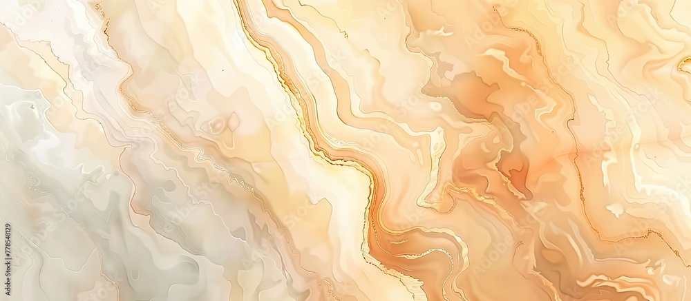 A detailed closeup of a marble texture with a beautiful swirl pattern, resembling a painting. The peachcolored swirls look like hardwood flooring, creating a unique art ingredient in any design A detailed closeup of a marble texture with a beautiful swirl pattern, resembling a painting. The peachcolored swirls look like hardwood flooring, creating a unique art ingredient in any design