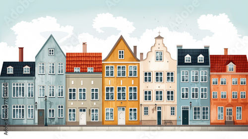 old houses in the city