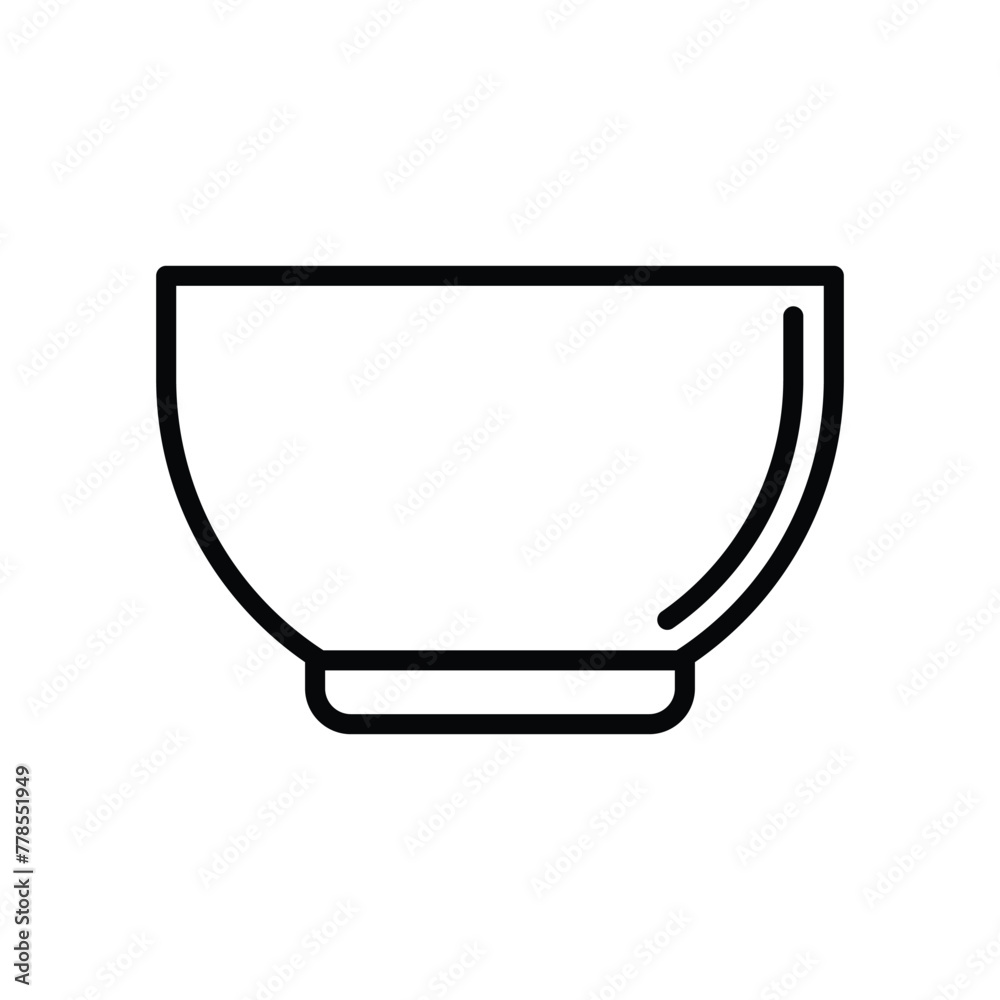 Bowl icon vector template design flat and simple Bowl icon vector template design flat and simple