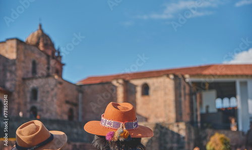 Qorikancha ruins and convent Santo Domingo in Cuzco, Peru. Inca Ruins. photo