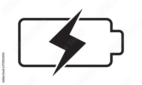 Vector Battery Icon. Battery Charger Icon. Battery Charging Phases