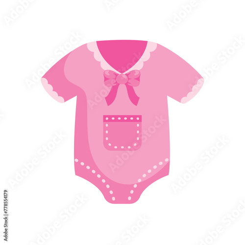 gender reveal pink bodysuit