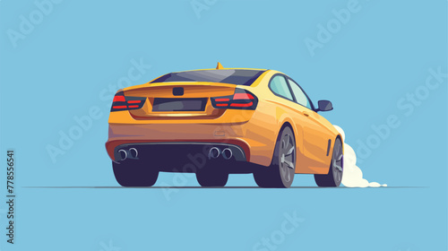 Car exhaust icon vector illustration symbol design