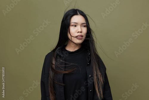 Hair woman beauty cosmetic model asian portrait glamour japanese fashion beautiful
