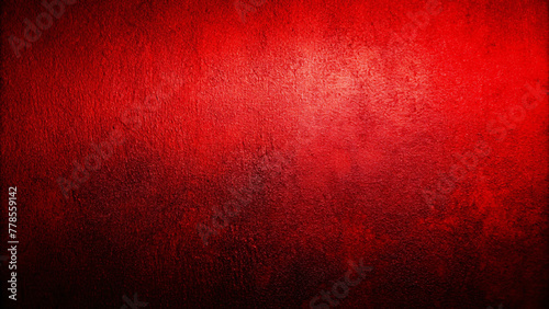 Vintage Red Grunge Texture on Dark Wall