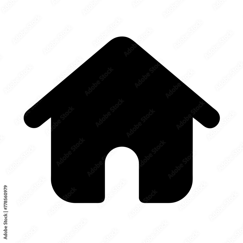 Home Icon: House Symbol for Real Estate Web Interfaces, Modern Building Illustration, Vector Design Element Home Icon: House Symbol for Real Estate Web Interfaces, Modern Building Illustration, Vector Design Element