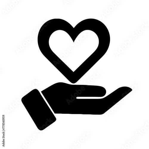 charity donation icon: donate to charity icon, charity support icon, charity giving icon, donation symbol, charity contribution icon, philanthropy icon, nonprofit donation icon, charitable giving icon