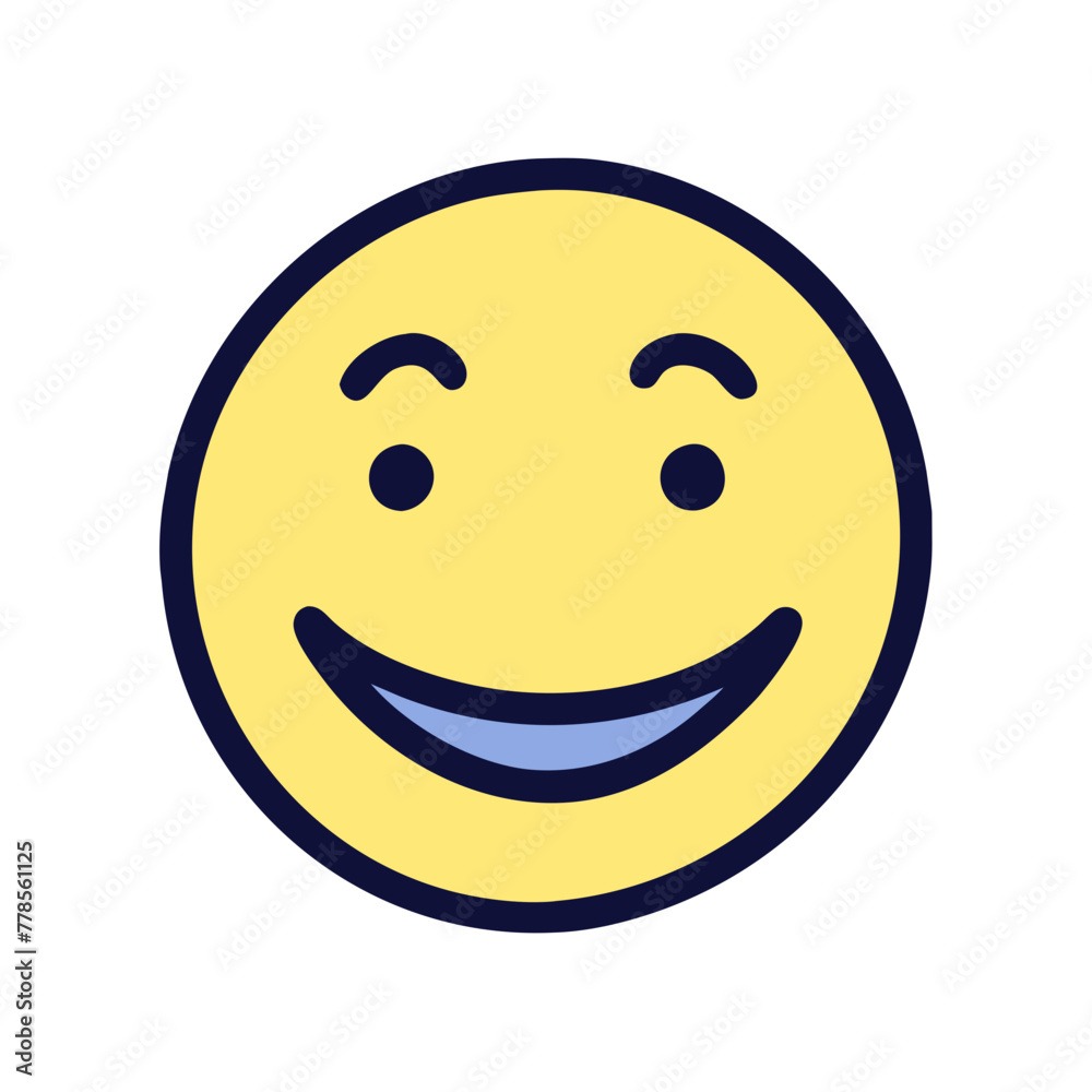 Fototapeta premium happy smiley face icon