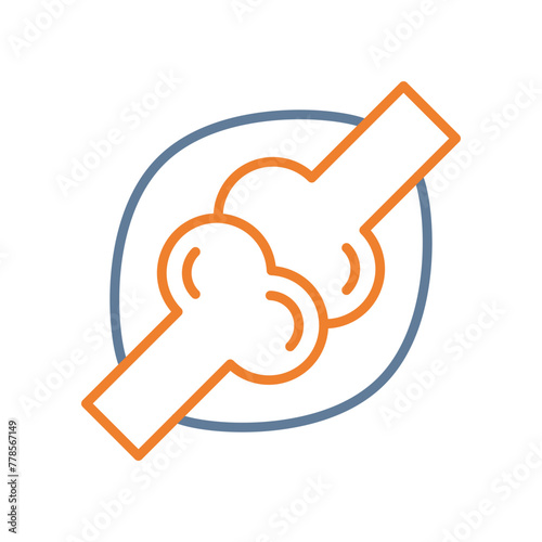 Joint Line Two Color Icon
