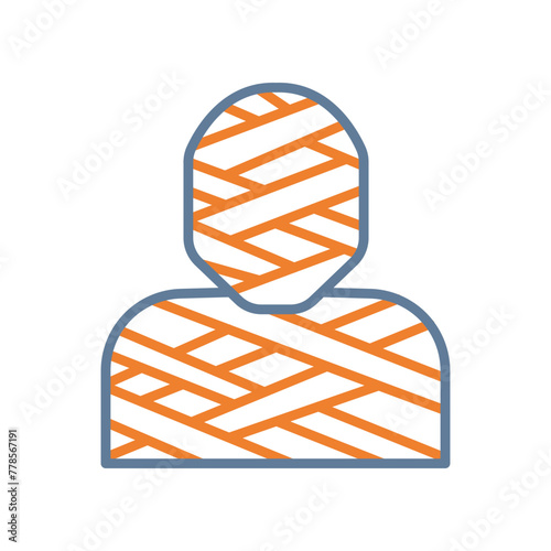 Mummy Line Two Color Icon