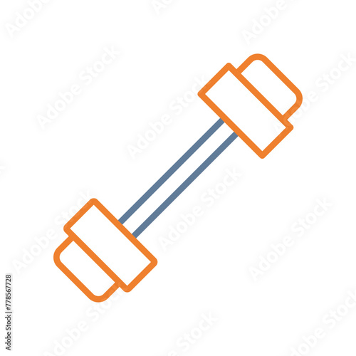 Crossfit Line Two Color Icon