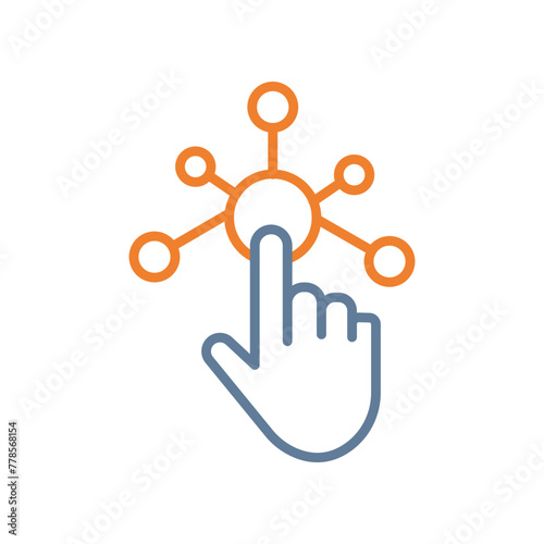 Interactive Line Two Color Icon