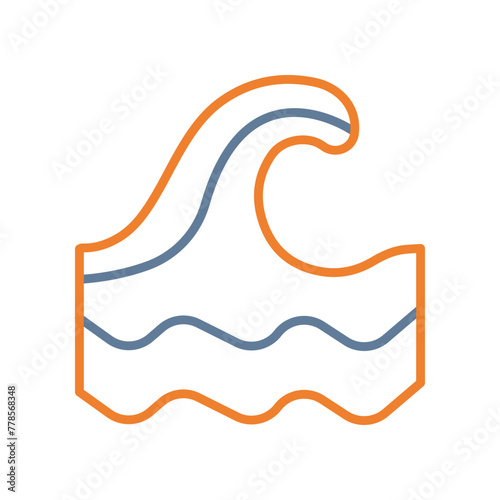 Ocean Line Two Color Icon