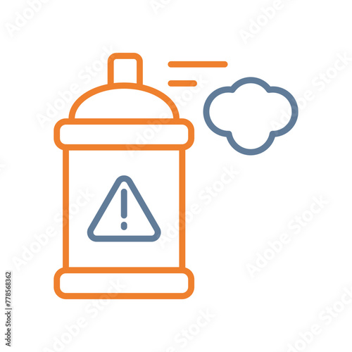 Aerosol Line Two Color Icon