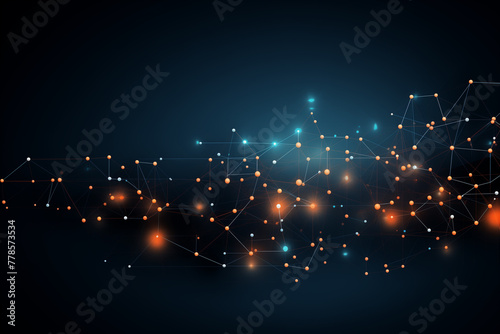 Abstract technology digital line electronic network data innovation concept background.