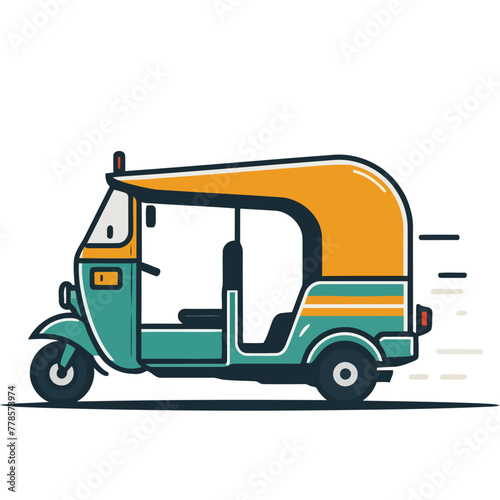 Tuk Tuk Auto Coloring