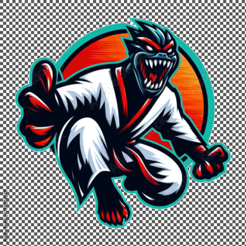 villain fighter  suitable for T Shirt Design editable design available in PNG