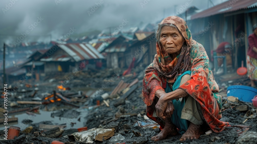 An emotional spectacle of the destructive power of a natural cataclysm ...