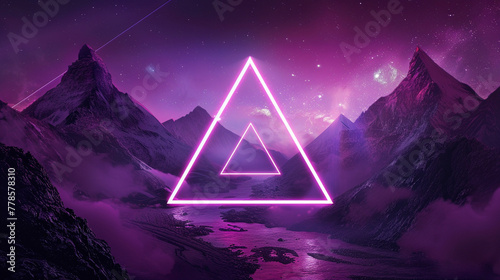 a synthwave epic logo