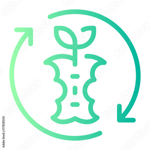 compost gradient icon