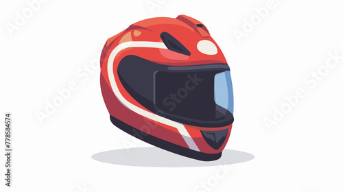Helmet icon for motorcycle vector simple design 2d