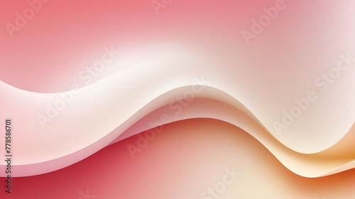 Orange, Red and Pink Soft Wavy Abstract Background