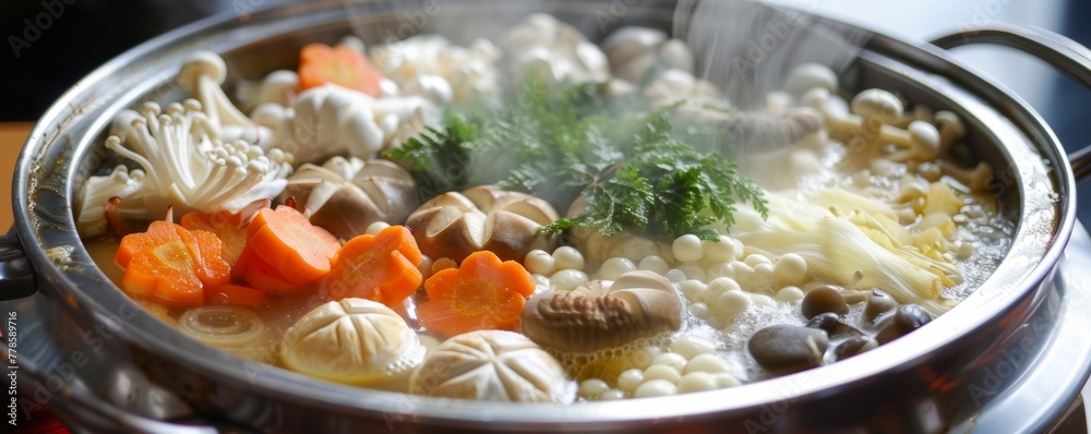 Culinary art meets health management in a vegetarian hotpot Culinary art meets health management in a vegetarian hotpot